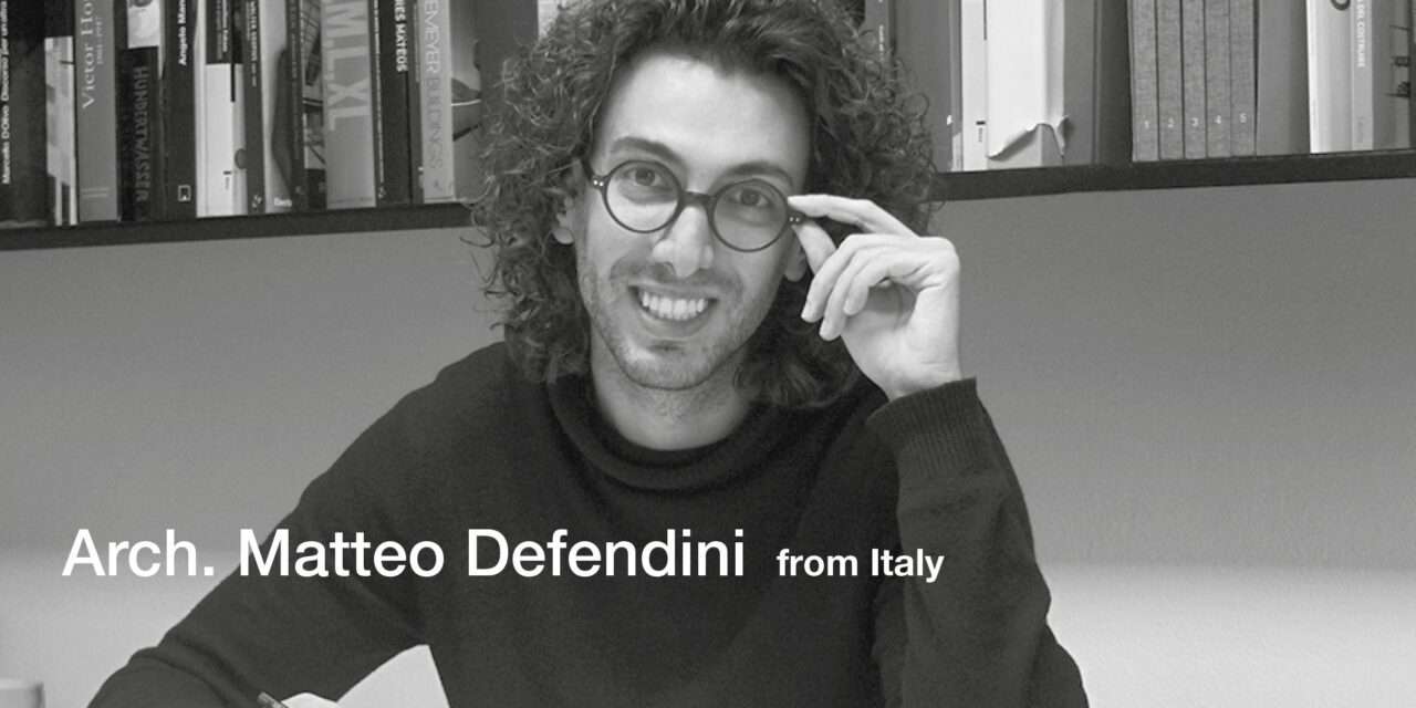 Matteo Defendini, giovane architetto bresciano, premiato tra i 40 migliori architetti e designers europei under 40