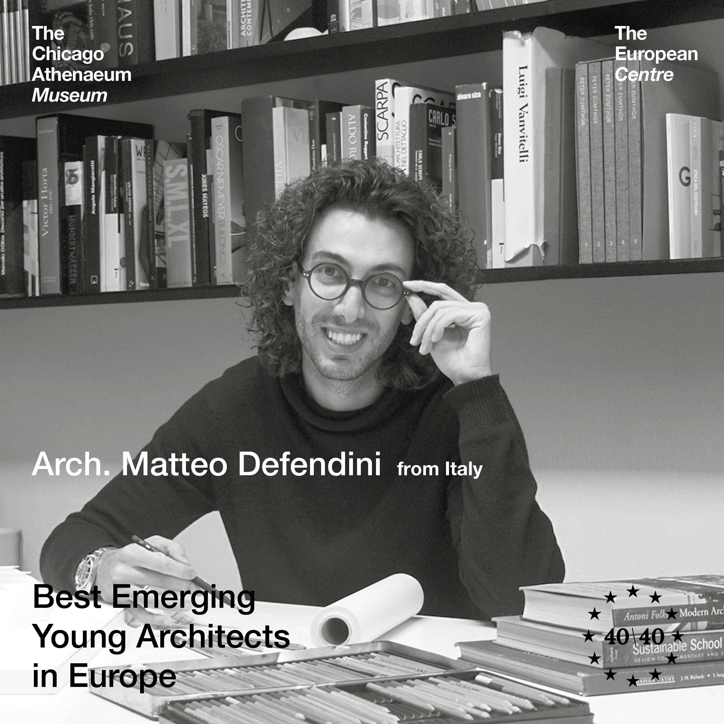 Matteo Defendini, giovane architetto bresciano, premiato tra i 40 migliori architetti e designers europei under 40