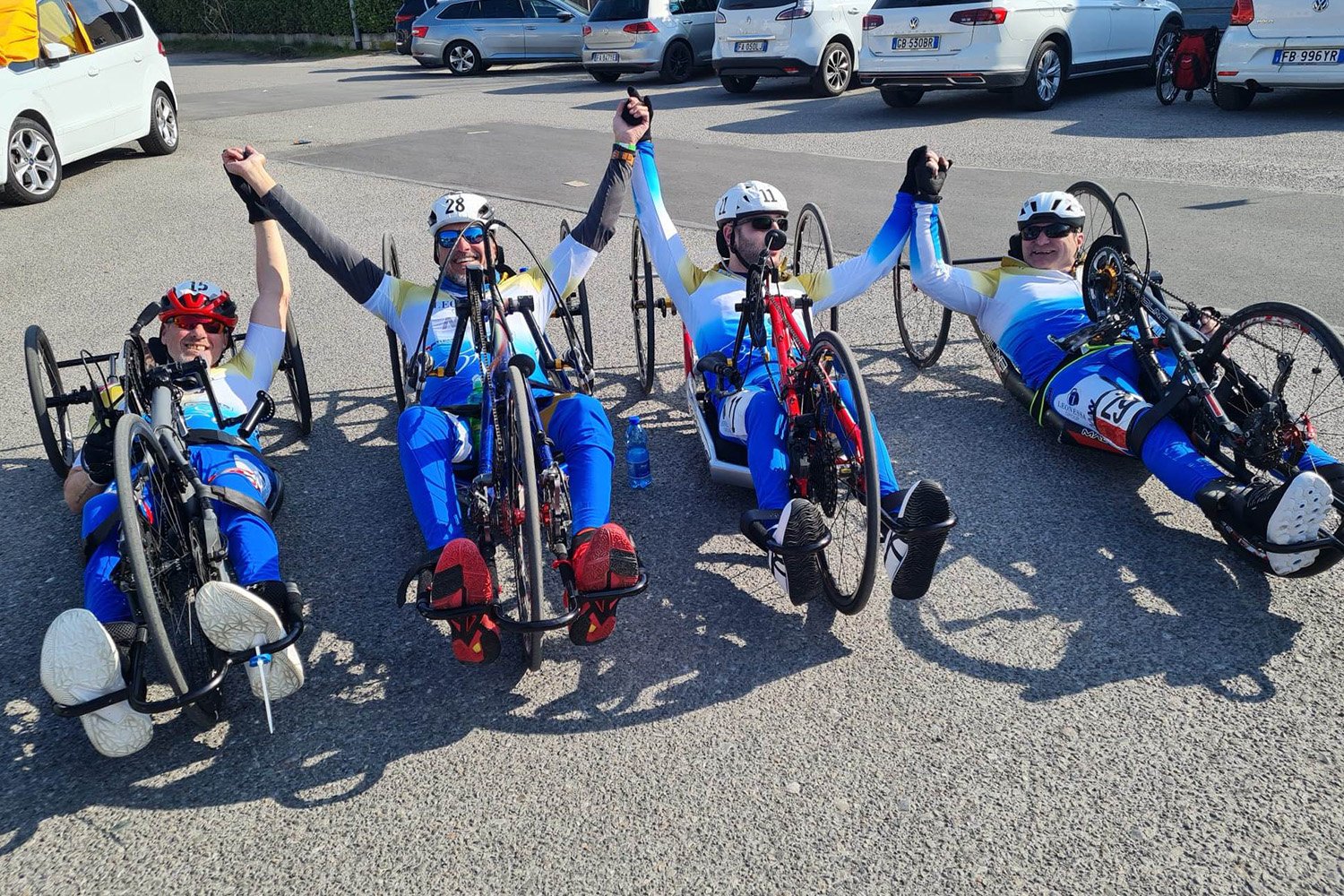 Poker di vittore (e debutti) alla prima stagionale: l’Active Handbike Team La Leonessa va già fortissimo