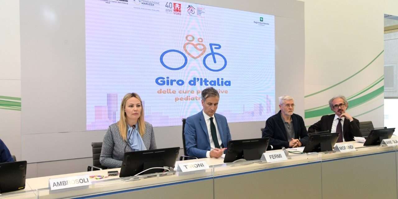 Lombardia, da Palazzo Pirelli oggi il via al Giro d’Italia delle cure palliative pediatriche