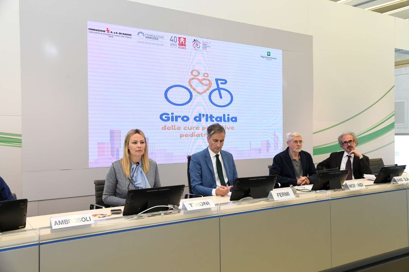 Lombardia, da Palazzo Pirelli oggi il via al Giro d’Italia delle cure palliative pediatriche